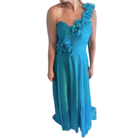 Jovani One Shoulder Gown - Picture 4 of 4